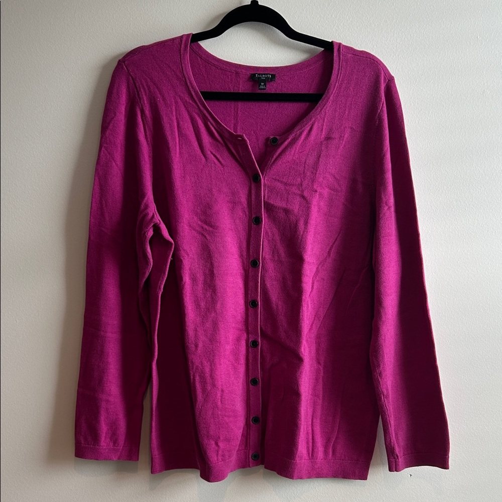 Talbots Pink Cardigan Sweater